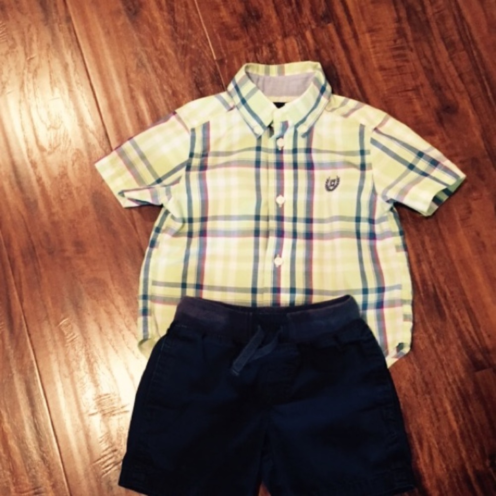 Boys shorts and shirt set
